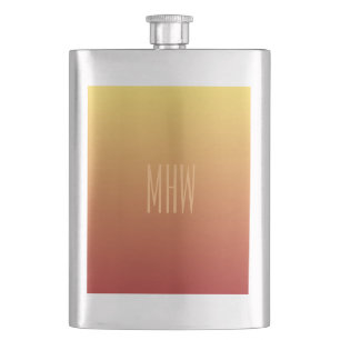 Fiole monogramme personnalisée Gradior rouge jaune