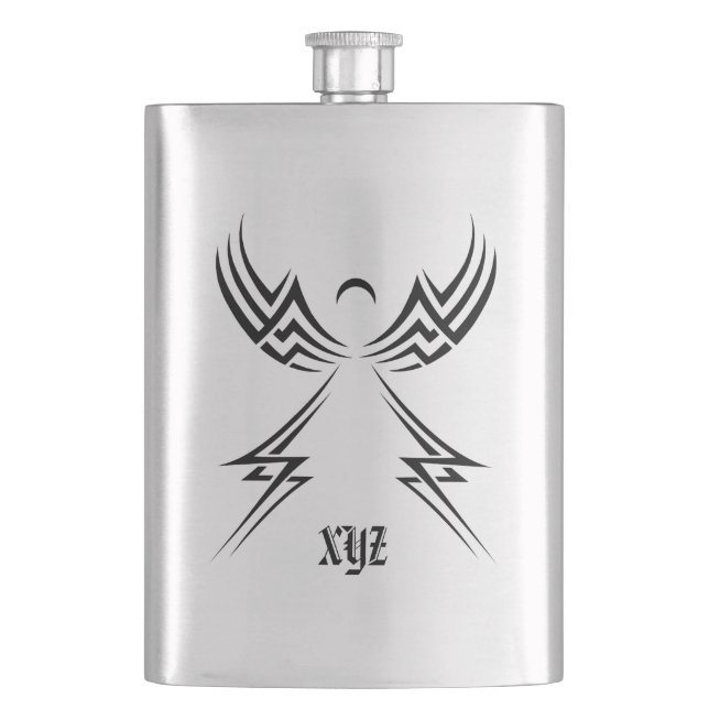 Fiole monogramme personnalisée Tribal Angel (devant)