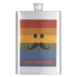 Fiole personnalisée Mustache Pride