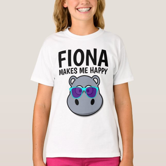 FIONA HIPPO ME REND HEUREUX T-shirts (Devant)