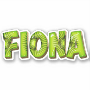 Fiona Name Kiwi Design Autocollants