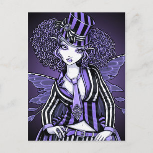 Fiona Purple Couture gothique Fée Carte postale