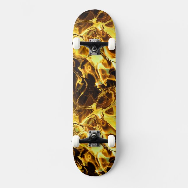 Fire Fractal Art 4 Skateboard (Recto)