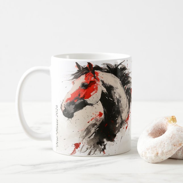 Fire Horse 2026 — Lumina & Ash Signature Mug (Avec donut)