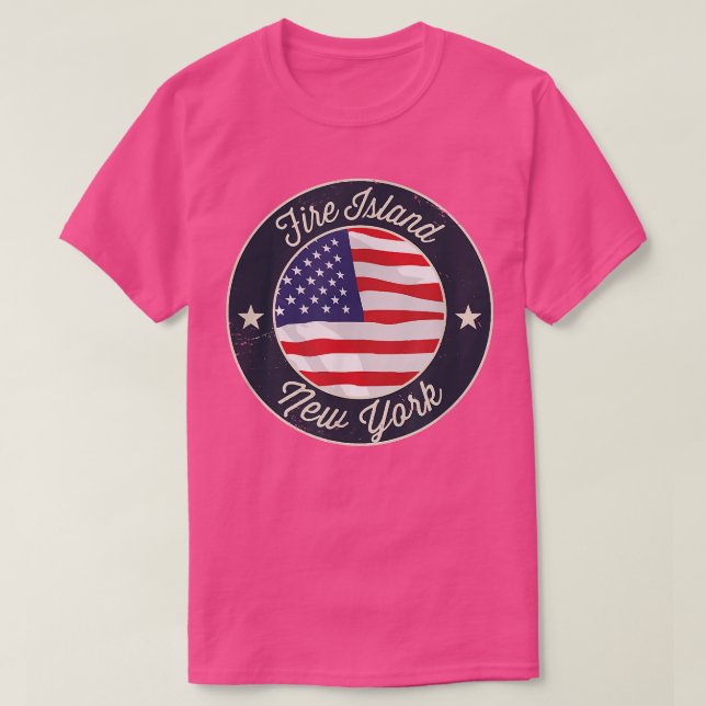 Fire Island - T-shirt Souvenir Patriotique New Yor (Design devant)