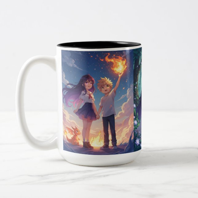 Fire Legend Kids Mug – for boys and girls (Gauche)