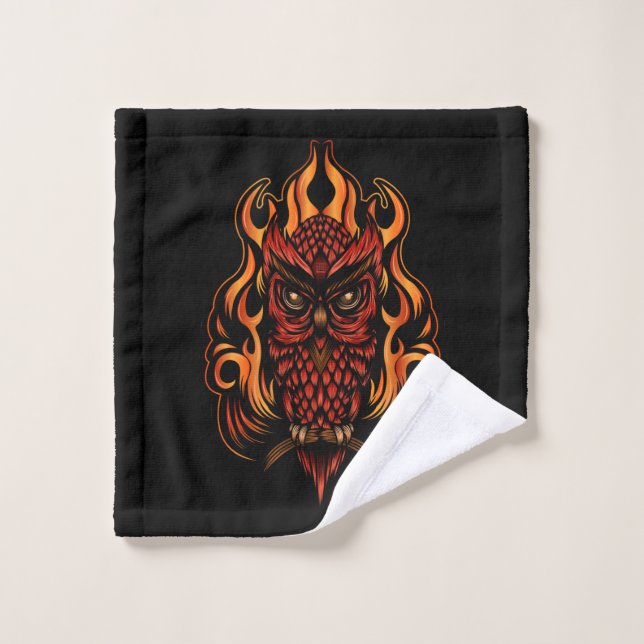 Fire owl (Gant de toilette)