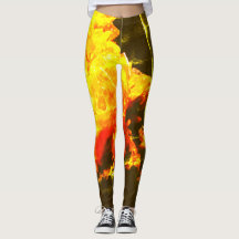 Fire Print Leggings