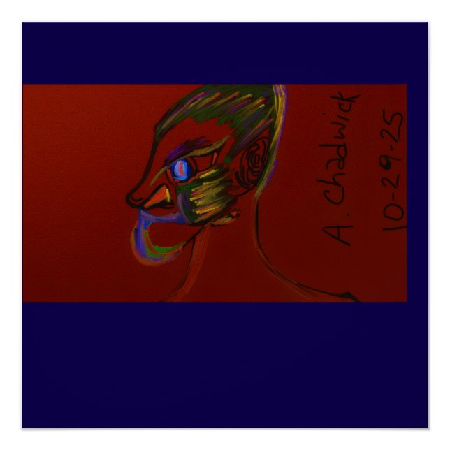 Fire Warrior Glossy Poster (Devant)