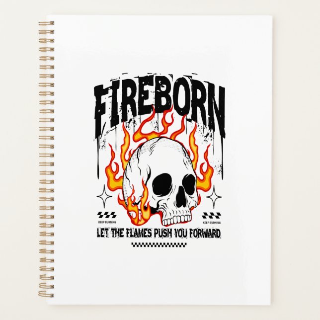 Fireborn Skull Urban Streetwear (Devant)