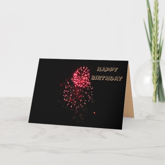FIRECRACKER, BONNE carte d'anniversaire (Devant)