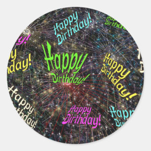 Firecrackin Happy Stickers Anniversaire