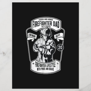 Firefighter Papa With Courage Lifestyle With Pride