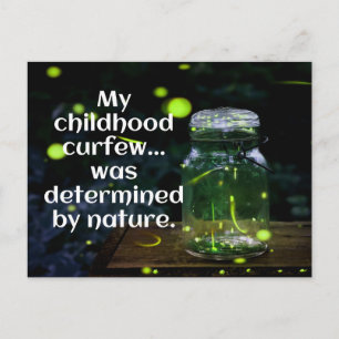 Fireflies Déterminées Ma carte postale couvre-feu
