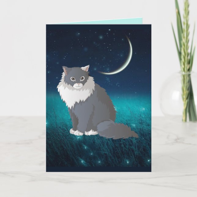 FIREFLITS ET CARTE D'ANNIVERSAIRE CHAT POUR FRAMIN (Devant)