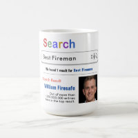 Fireman Funky Custom Best Search Gift Mug