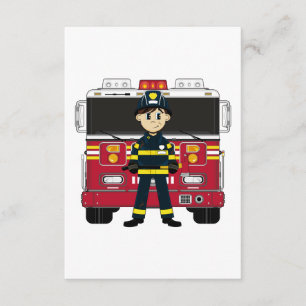 Firemer avec carte RSVP du moteur d'incendie