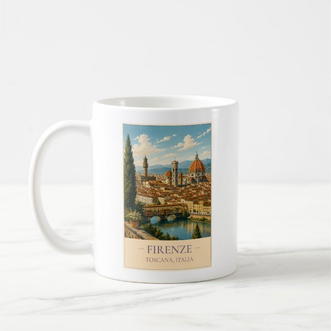 Firenze, Italy – Vintage Travel Mug (Gauche)