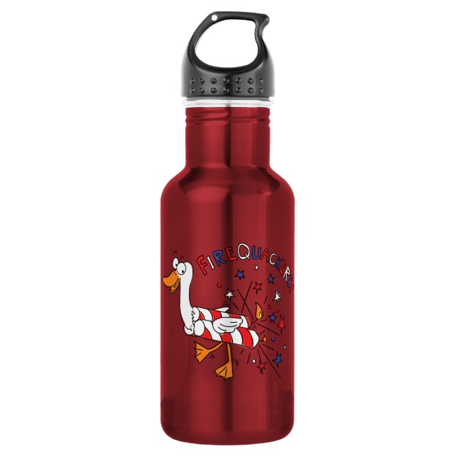 Firequackers 4 juillet Bouteille d'eau de canard (Devant)