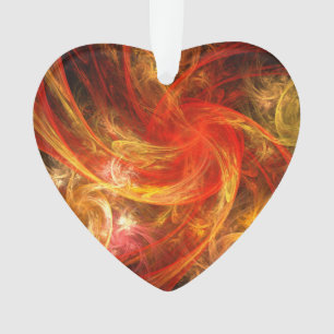Firestorm Nova Art Abstrait Coeur acrylique