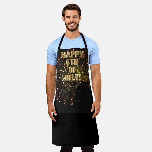 Fireworks 4 4 juillet tablier chef (Porté)