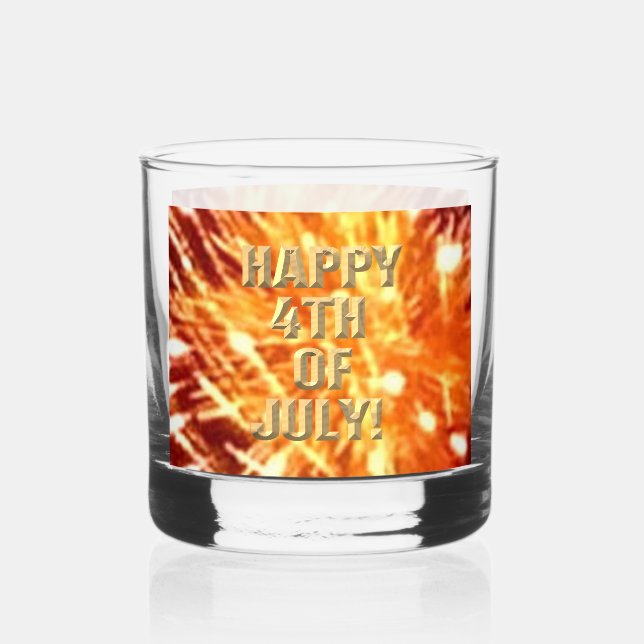 Fireworks 8 roches 4 juillet verre (Recto)