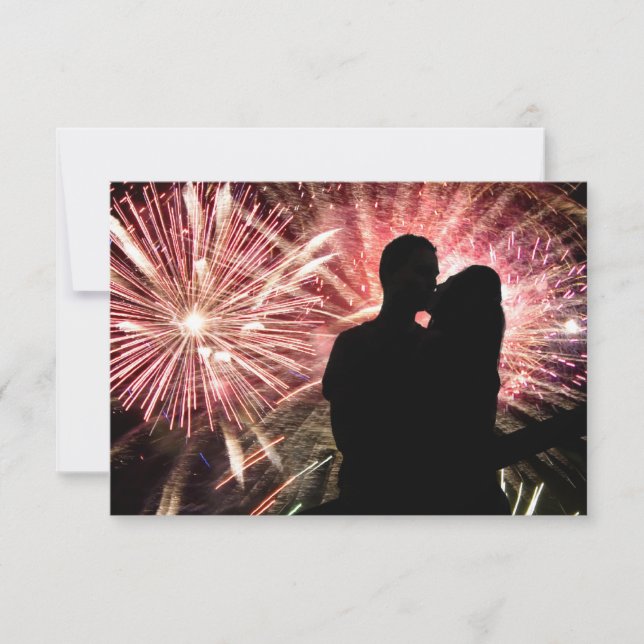 Fireworks Couple Kisser Silhouette (Devant)