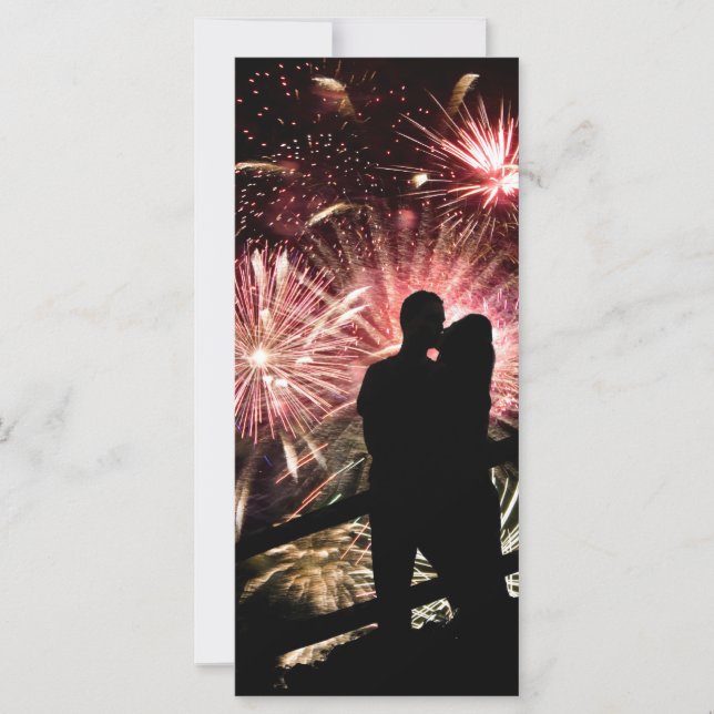 Fireworks Couple Kisser Silhouette (Devant)