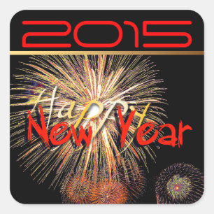 Fireworks Happy New Year Custom Sticker 2020 S