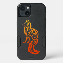 Firey Red Tribal Fox Kitsune