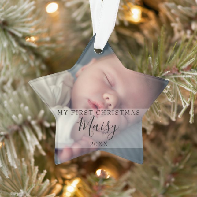 First Christmas Baby 2 Nom du script photo (Arbre)