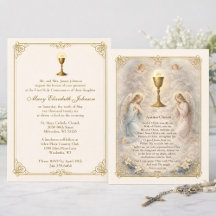 First Communion Invitation Anima Christi