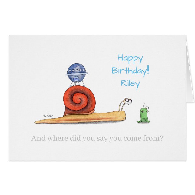 First Contact of Aliens and Snails. (Devant Horizontal)