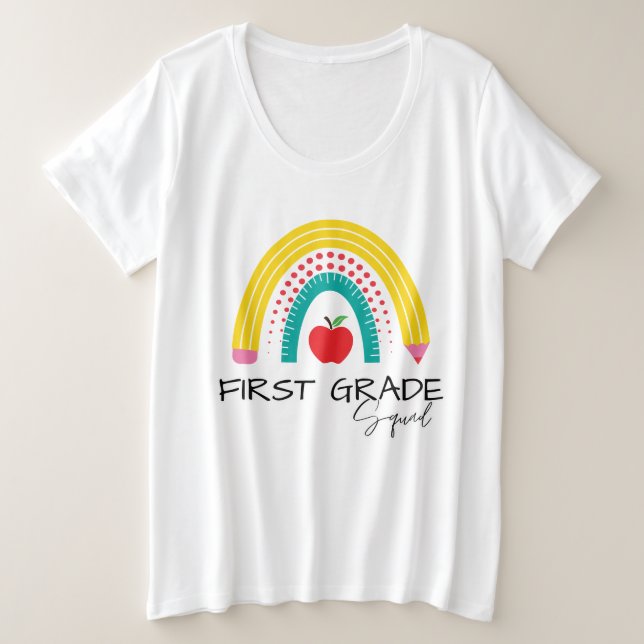 First GRADE Squad Rainbow enseignant école (Design devant)
