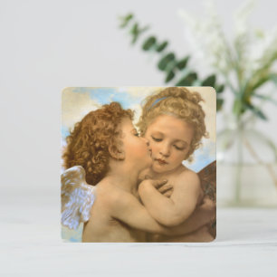 First Kiss (détail d'ange) par Bouguereau