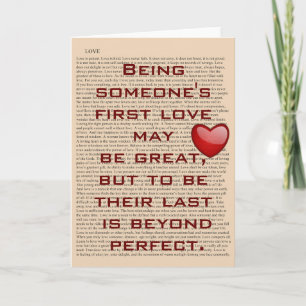 First Love - Carte de voeux