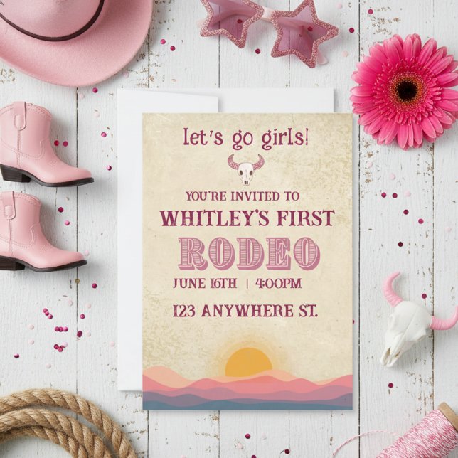 first rodeo birthday invitation (Créateur téléchargé)