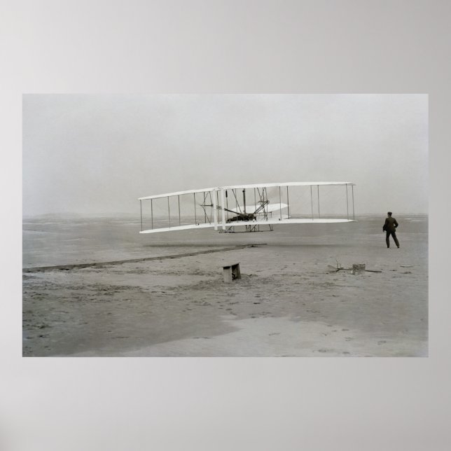 First successful flight of the Wright Flyer Poster (Devant)