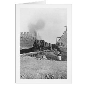 First train passing through the wall of Pékin
