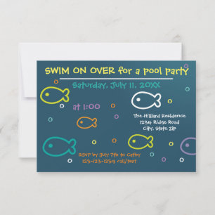 Fish & Bubbles - Invitation pour une fête au bord 