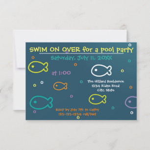Fish & Bubbles - Invitation pour une fête au bord 