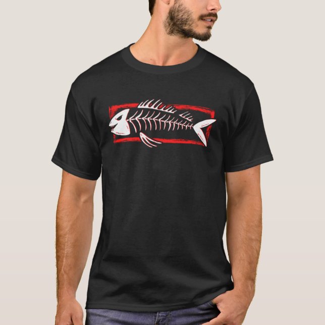 Fish Skeleton Bones Creator Pullover Sweat - shirt (Devant)