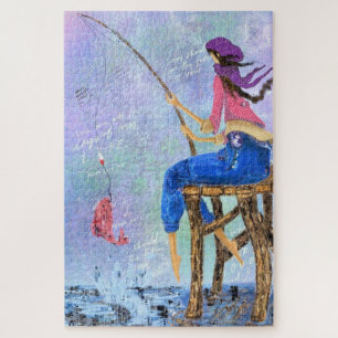 Fisher Girl Jigsaw Puzzle Peinture