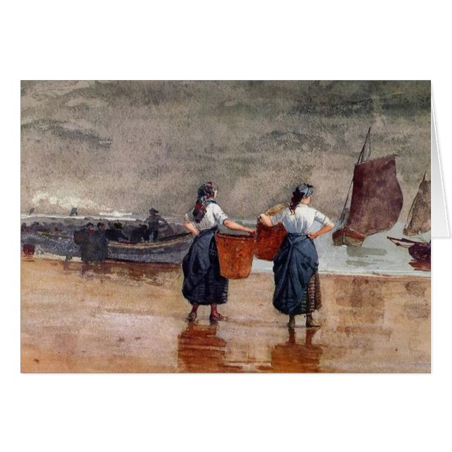 Fishergirls sur la plage (Devant horizontal)