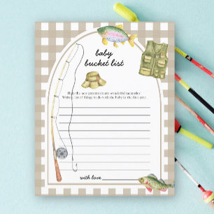 Fisherman baby shower - Liste des seaux pour bébés