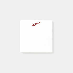 Fishers Island Logo Post-It - Rouge