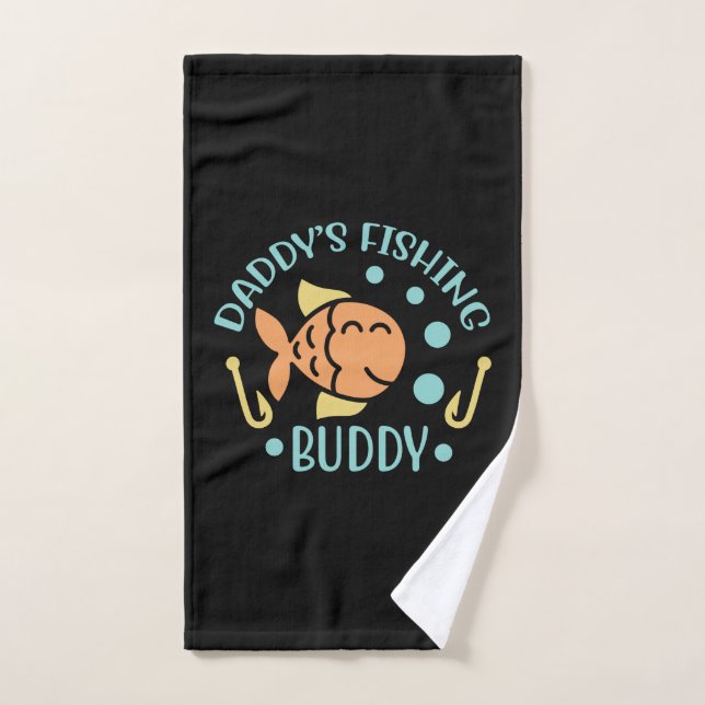 Fishing Art Daddy Amis de pêche (Serviette à main)