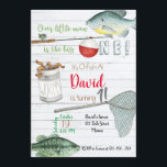 Fishing Birthday Invitation, Fishing Invitation<br><div class="desc">Customize this Fishing Birthday Invitation with your own information.</div>