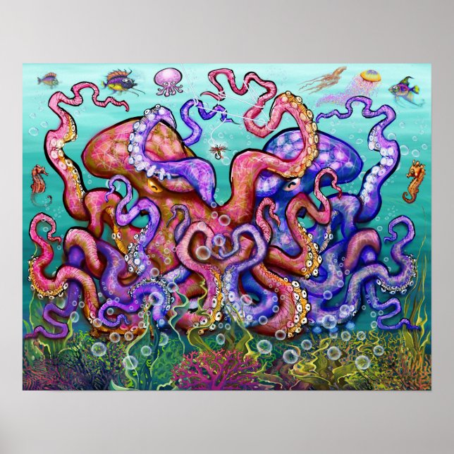 Fishing Fun Art Poster (Devant)