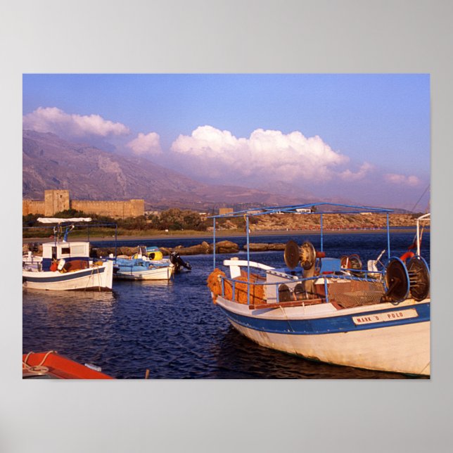Fishing Village Greece Poster Paper (Matte) (Devant)